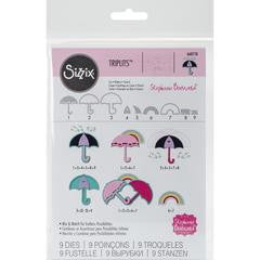 Sizzix Triplits Dies By Stephanie Barnard - Umbrellas